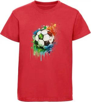 MyDesign24 T-Shirt Kinder Fussball Print Shirt Bedrucktes Fussball T-Shirt i475