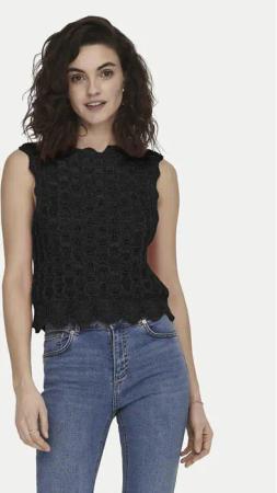 ONLY Top Luna 15291602 Schwarz Regular Fit