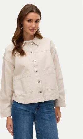 Vero Moda Jeanshemd Jamie 10331693 Beige Relaxed Fit