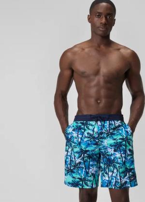 Bondi Bedruckte Badeshorts 50 cm Blau für Herren