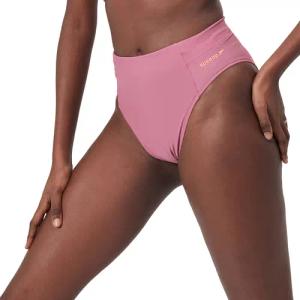 Einfarbiger hochtaillierter Bikinislip für Damen Pink