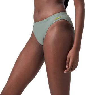 Einfarbiger klassischer Bikinislip für Damen Grün