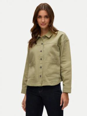 Vero Moda Jeanshemd Jamie 10331693 Grün Relaxed Fit