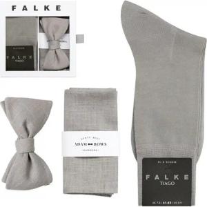 FALKE Socken Tiago Bow Tie & Pocket Square (1-Paar) 3-teiliges Geschenkset FALKE x Adam Bows