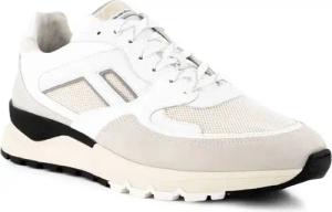 Floris van Bommel Herren Sneaker weiß Velours