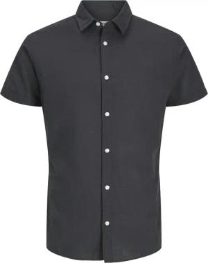 Jack & Jones Leichtes Kurzarmhemd aus Baumwolle und Leinen