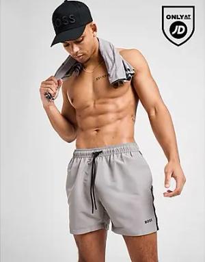 BOSS Repeat Tape Swim Shorts - Herren, Grey