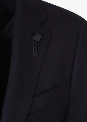 Lardini - Plain Wool American - Größe 52 - blue