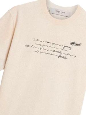 Golden Goose - t shirts golden goose - Größe M - creme