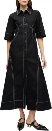 GANNI - Dress black - Größe FR 36 - schwarz