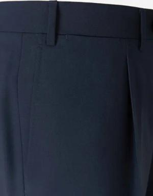 Canali - Wool Pleated Trousers - Größe 62 - blue