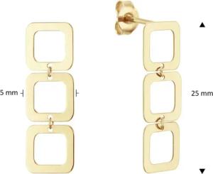 Jackie Gold Ohrringe - Laguna 585 Gold Ohrhänger - Gr. unisize - in Gold - für Damen