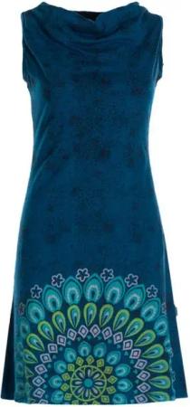 Vishes Sommerkleid Damen Sommerkleid Armlos Mandala-Kleid Tunika-Kleid T-Shirtkleid Boho, Goa, Hippie Style