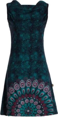 Vishes Sommerkleid Damen Sommerkleid Armlos Mandala-Kleid Tunika-Kleid T-Shirtkleid Boho, Goa, Hippie Style