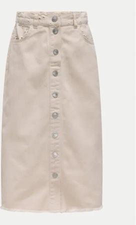 Kids ONLY Jeansrock Elsa 15341143 Beige Regular Fit