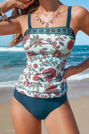 Leichter Halt Verstellbare Träger Tankini-Set