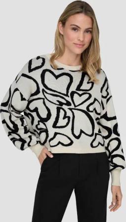 Only Montana Ls Jq O-Neck Cc Knt