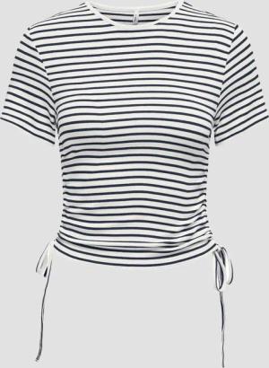 Only ONLDEVIN S/S STRIPE O-NECK TIE TOP JRS