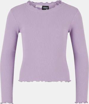 Urban Classics Girls Short Rib Longsleeve