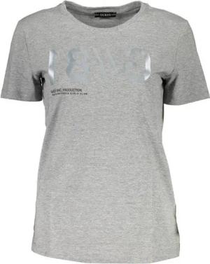 GUESS JEANS T-Shirt Damen T-Shirt Grau mit Logodruck und Weitem
