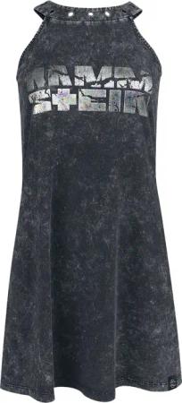 Rammstein Kurzes Kleid - S bis XXL - für Damen - Größe L - dunkelgrau - Lizenziertes Merchandise!