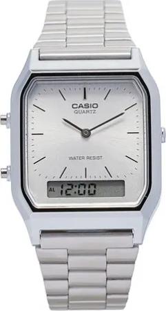 Casio Uhr Vintage Maxi AQ-230A-7AMQYES Silberfarben