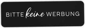 NORDEULE Aufkleber Keine Werbung im 4er Set, Wetterfest und UV-beständig für den Briefkasten
