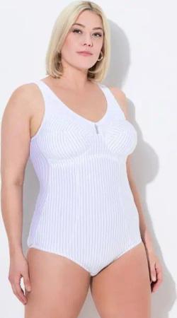 Ulla Popken Body Shaping-Body Nadelstreifen ohne BH tragbar
