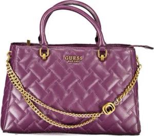 GUESS JEANS Umhängetasche, Lila Damen-Handtasche mit Schulterriemen & Schutzfüßchen