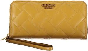 GUESS JEANS Geldbörse, Damen-Geldbörse Gelb mit Reißverschluss & Fächern für Karten