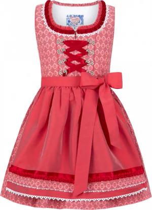 Kinderdirndl Babsi (rot, Gr. 110-116) von Stockerpoint Trachten Madl für Unisex, 100% Baumwolle