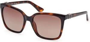 GUESS JEANS Sonnenbrille Damen Sonnenbrille Braun: Quadratische Linse & Kontrastdetails
