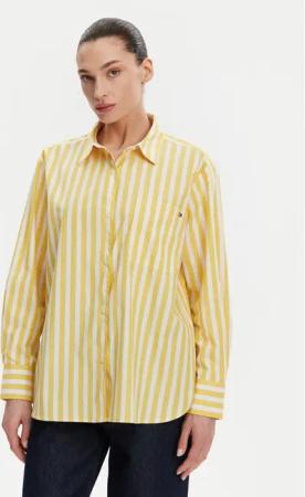 Tommy Hilfiger Hemd WW0WW45612 Gelb Relaxed Fit