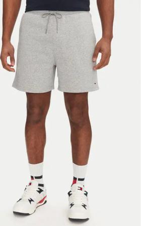 Tommy Jeans Sportshorts Flag Beach DM0DM21931 Grau Regular Fit