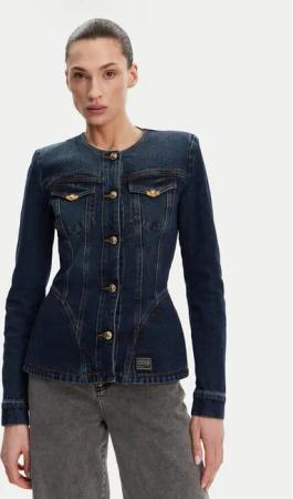 Versace Jeans Couture Jeansjacke 78HAS457 Blau Slim Fit
