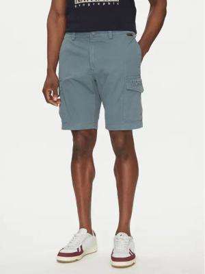 Napapijri Stoffshorts N-Deline NP0A4HOT Blau Regular Fit