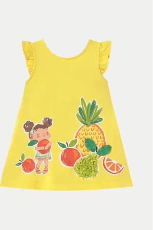 Mayoral Sommerkleid 1927 Gelb Regular Fit