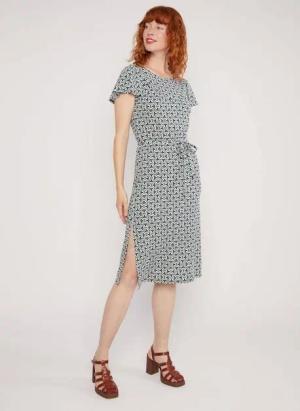 Blutsgeschwister Sommerkleid - Sommerliches Kurzarm Kleid - Bedrucktes Sommerkleid - Hello Mary Lou