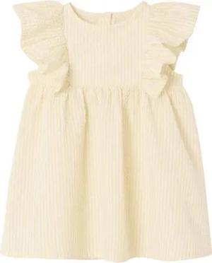 vertbaudet Minikleid Mädchen Baby Kleid aus Seersucker