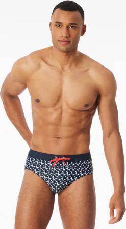 Badehose Wirkware recycelt nachtblau gemustert - Aqua 7