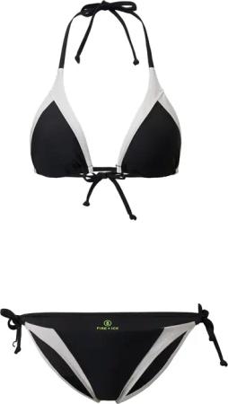 FIRE+ICE Bikini Baila für Damen - Schwarz/Silber - 44