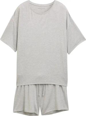 TOM TAILOR Damen Basic Pyjama-Set, grau, Meliert, Gr. S/36