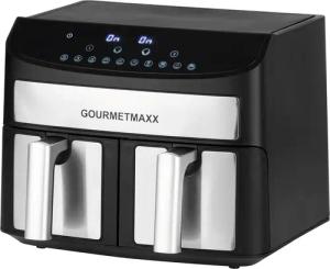 GOURMETmaxx Heißluft-Fritteuse, Zweikammer, 7l, 2400 W
