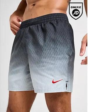 Nike All Over Print Fade Swim Shorts - Herren, Grau
