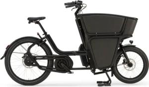 Urban Arrow Shorty Bosch Essential 500Wh Tektro Dorado P, stufenlose Nabenschaltung, Unisex, Lastenrad, Modell 2024, 20 / 26 Zoll 36 cm schwarz