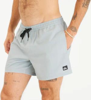 Boardshorts Surfen Herren kurz 15' Quicksilver Volley Flex grau