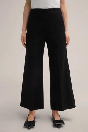 Crêpe-Culotte in Schwarz