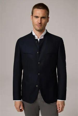 Trachten-Janker Schwabing aus Wollmix und Cashmere in Navy