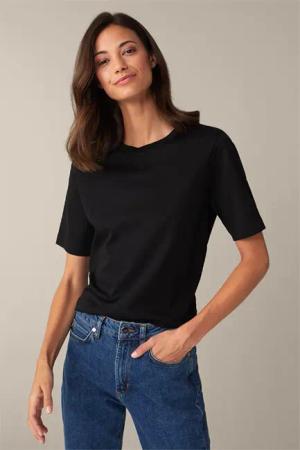 Organic Cotton T-Shirt in Schwarz