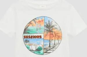 s.Oliver Kurzarmshirt T-Shirt mit Frontprint